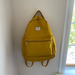 Herschel backpack, mustard yellow